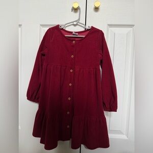Burgundy Kids Dress Size 5T Wonder Nation